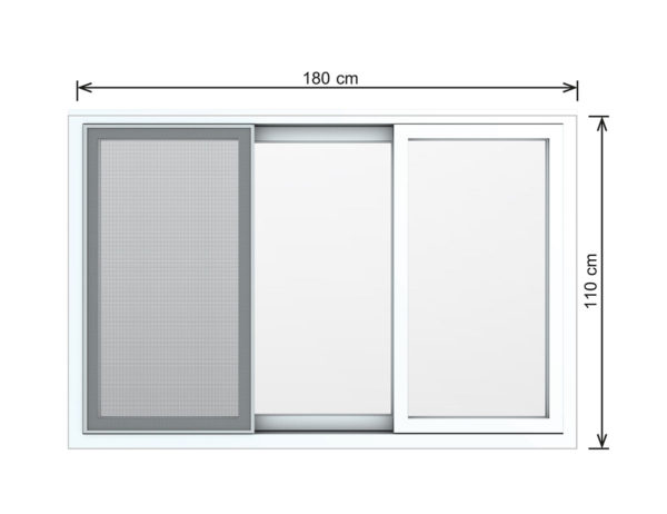 Double sliding window Pro 180x110