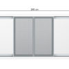 Double sliding window Pro 240x110