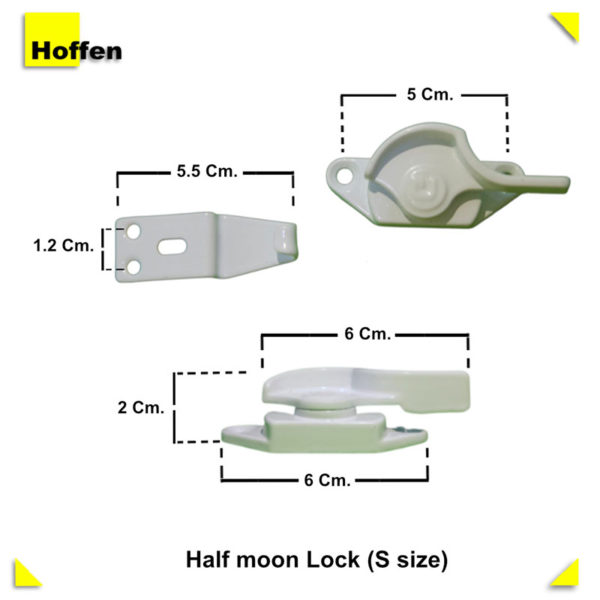 Half Moon (Small) Right Lock